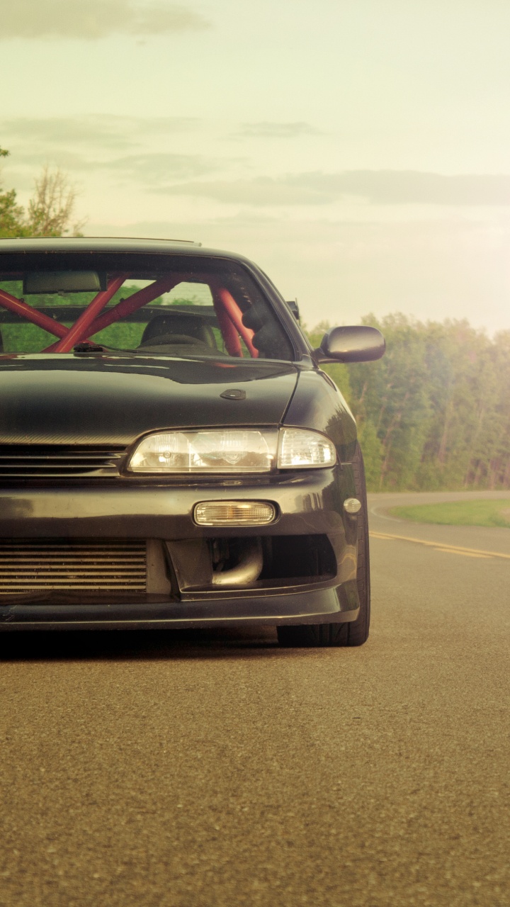 Black Chevrolet Camaro on Road During Daytime. Wallpaper in 720x1280 Resolution