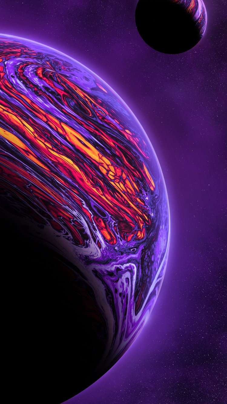 Planète, Liquid, Purple, Eau, Fluide. Wallpaper in 750x1334 Resolution