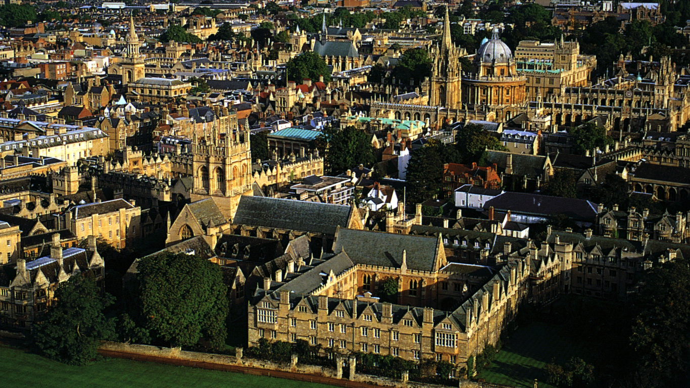 Aerial View of City During Daytime. Wallpaper in 1366x768 Resolution