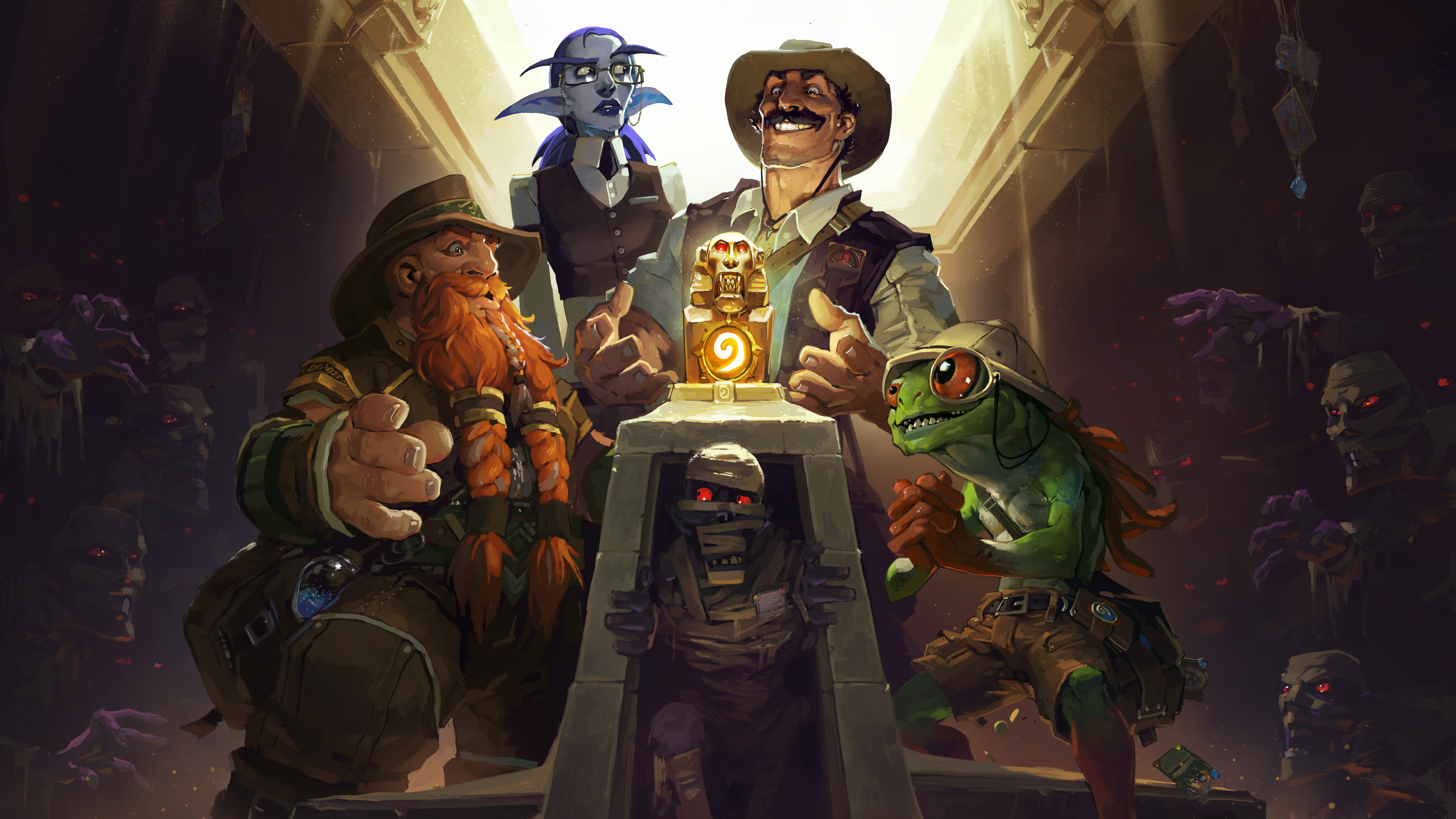 Hearthstone, la Blizzcon, Blizzard Entertainment, Pack de Expansión, Juego de Aventura. Wallpaper in 7680x4320 Resolution