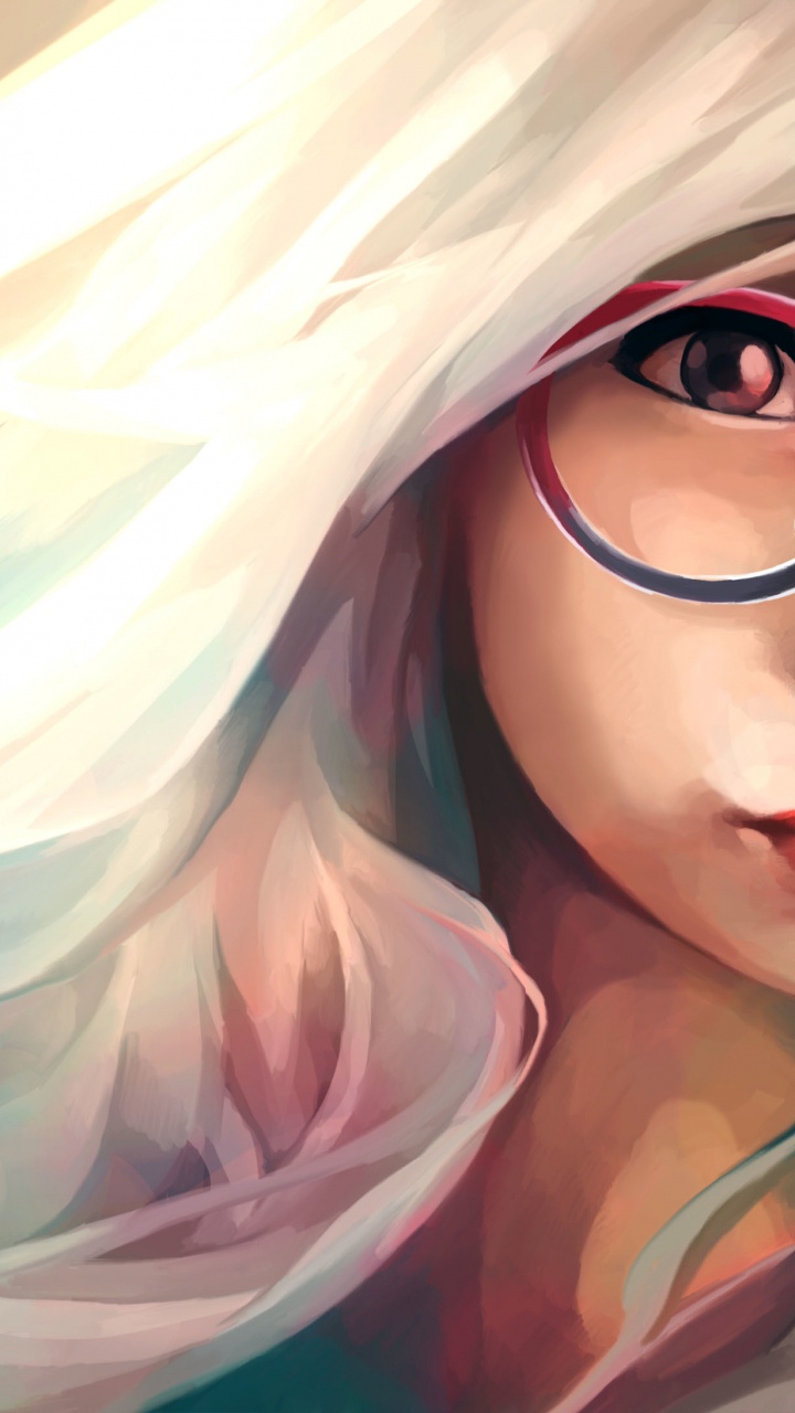 Frau Mit Schwarzer Brille. Wallpaper in 720x1280 Resolution