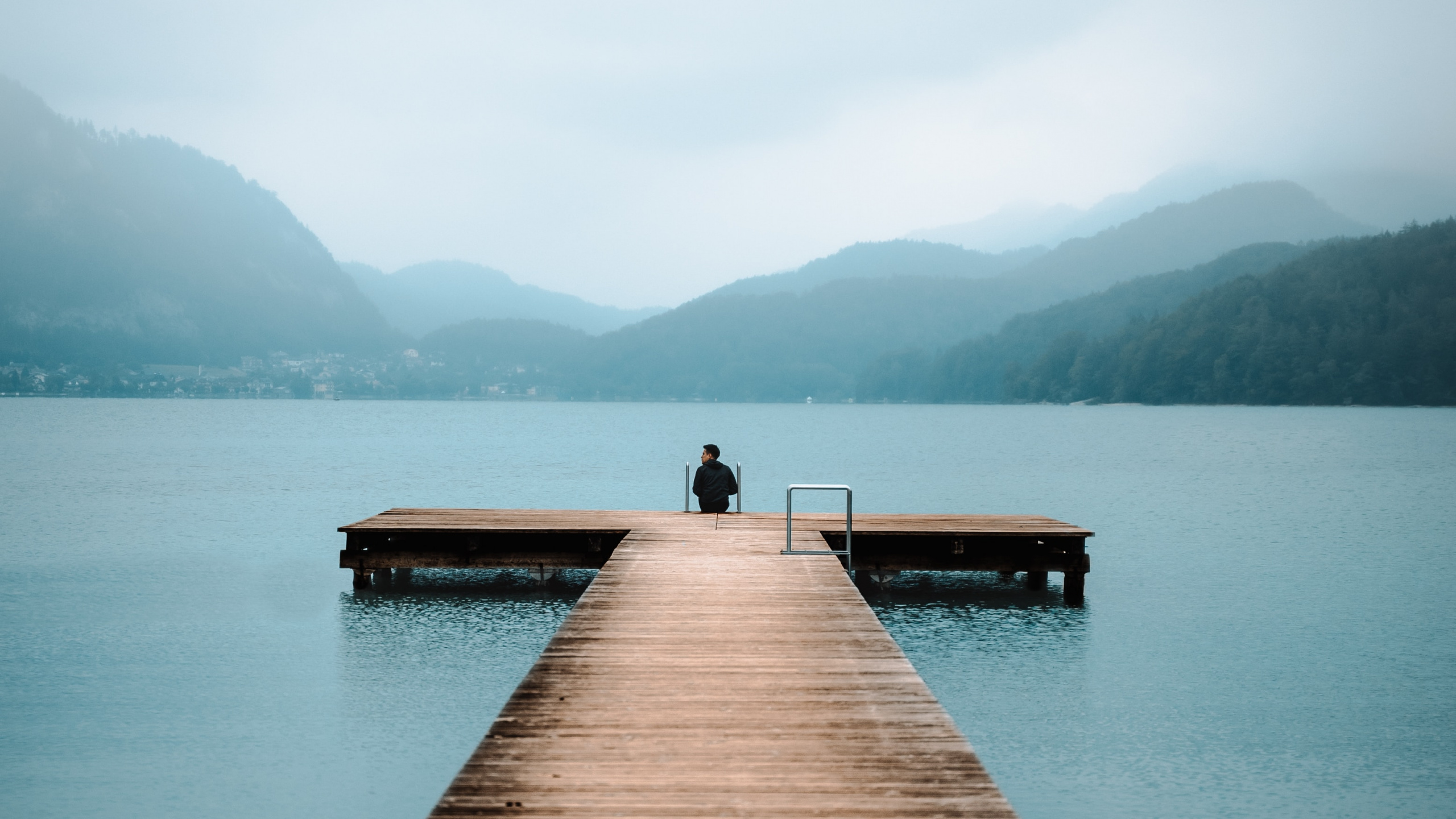 Water, Body of Water, Pier, Lake, Dock. Wallpaper in 2560x1440 Resolution