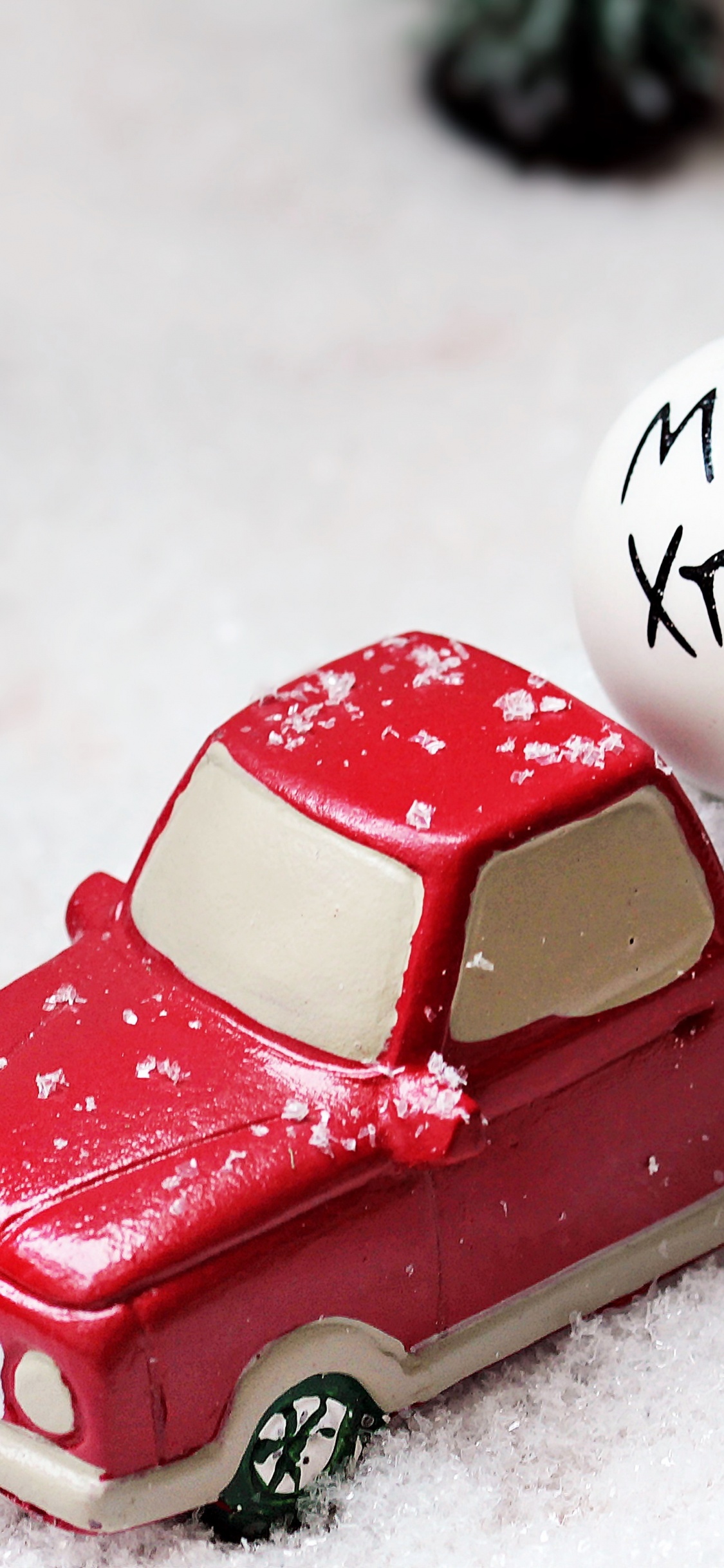 Car, Christmas Day, Christmas Ornament, Christmas Tree, Red. Wallpaper in 1125x2436 Resolution