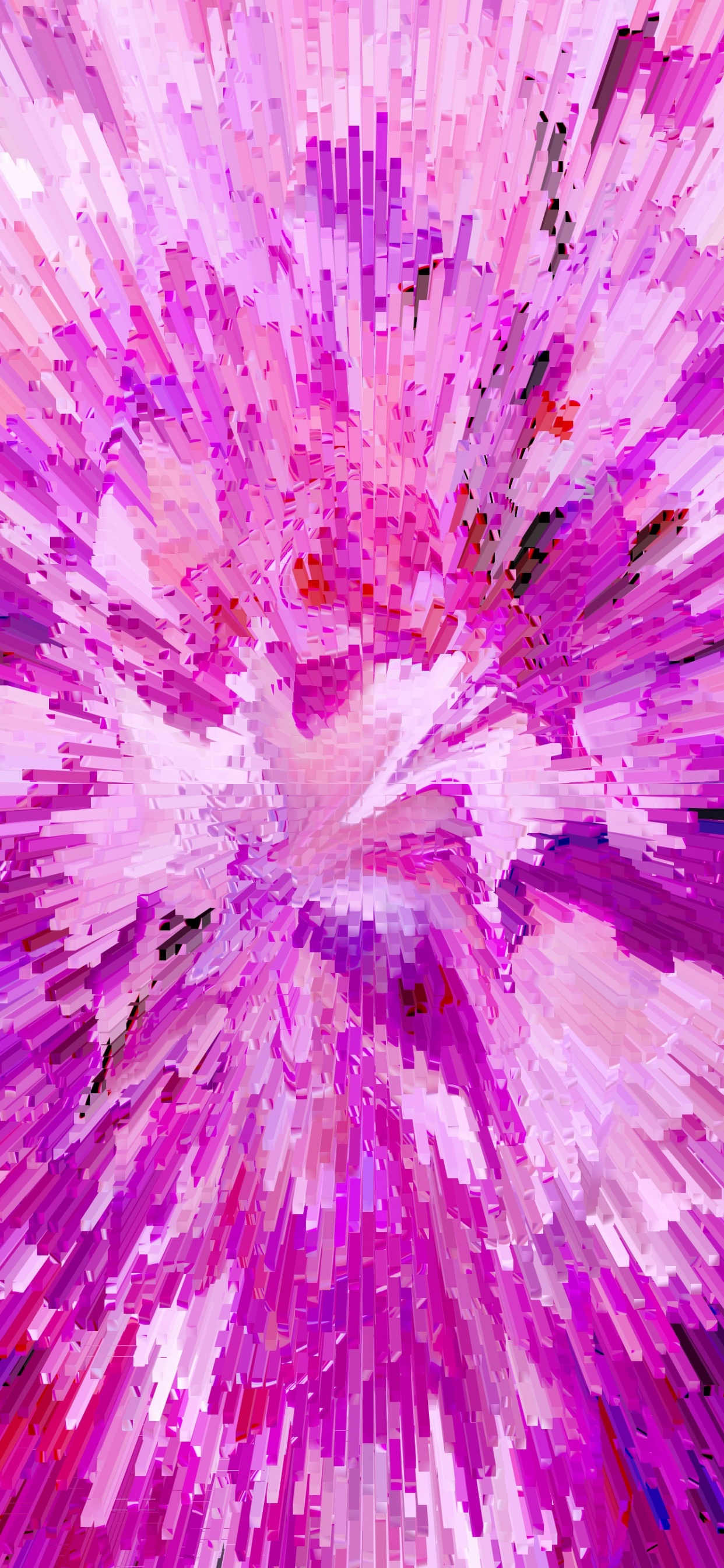 Purple and White Abstract Painting. Wallpaper in 1242x2688 Resolution