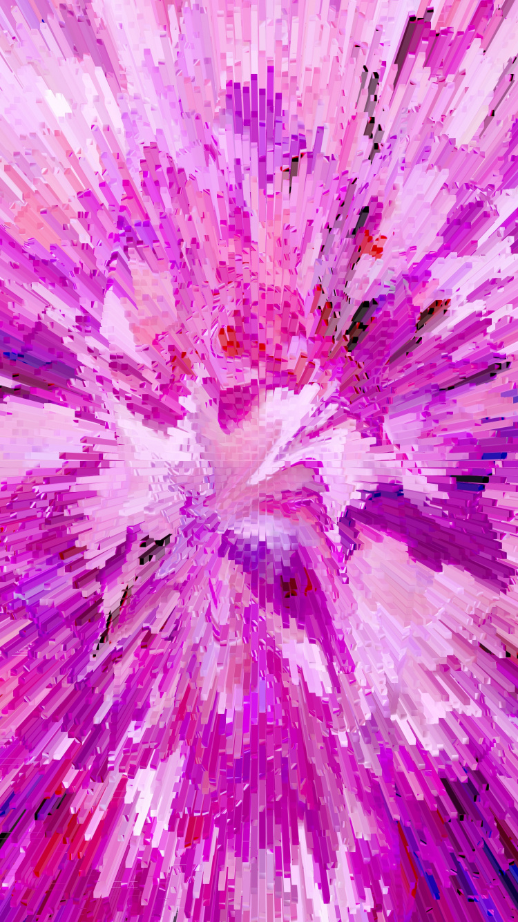Pintura Abstracta Morada y Blanca. Wallpaper in 750x1334 Resolution