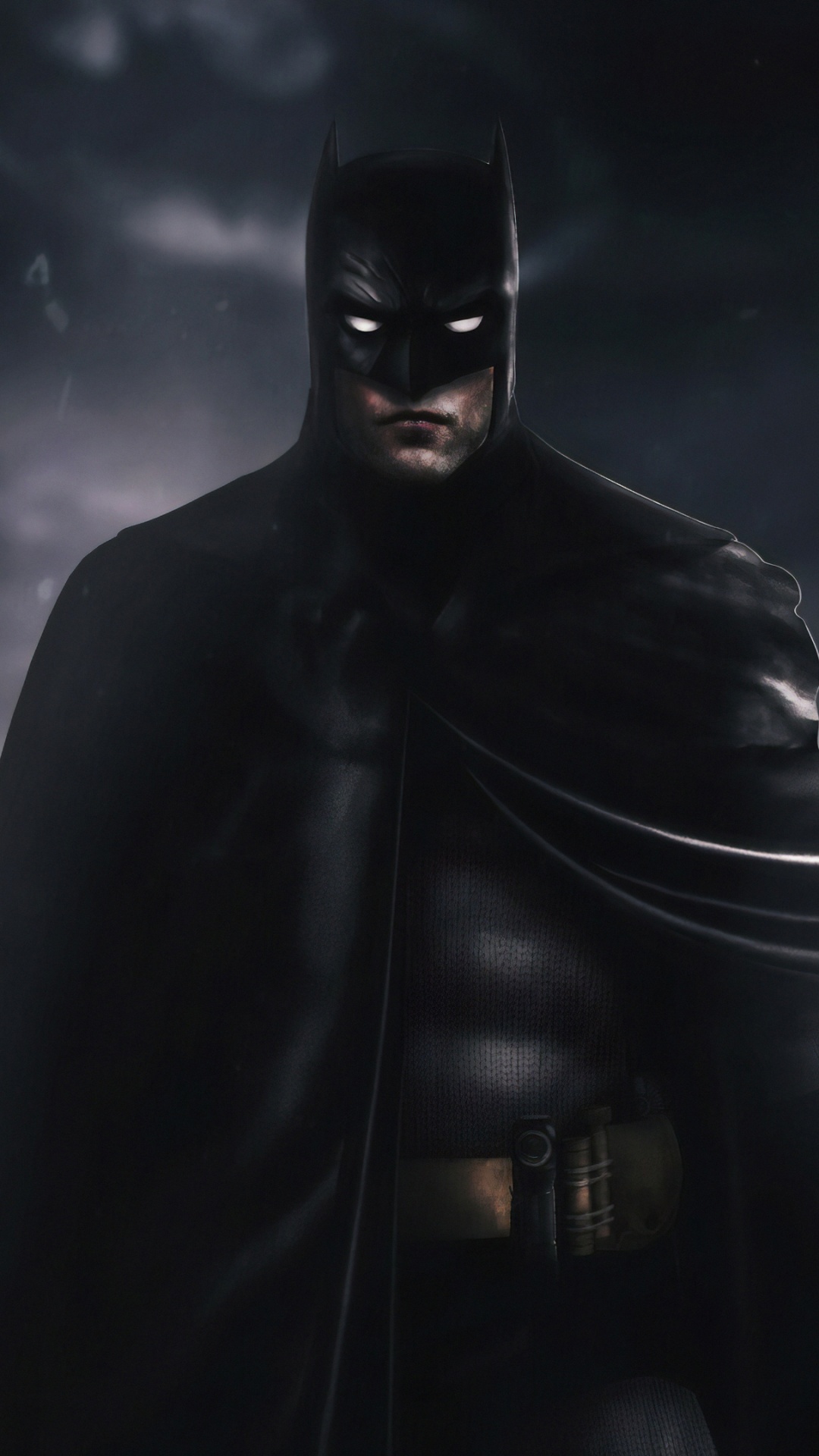 Mann in Schwarzer Lederjacke Mit Schwarzer Sonnenbrille. Wallpaper in 1080x1920 Resolution