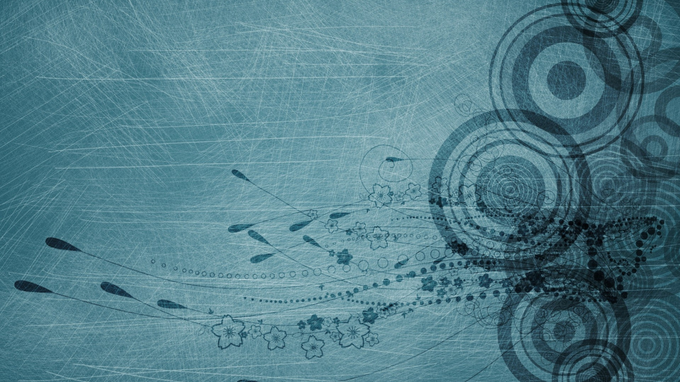 Peinture Abstraite en Noir et Blanc. Wallpaper in 1366x768 Resolution