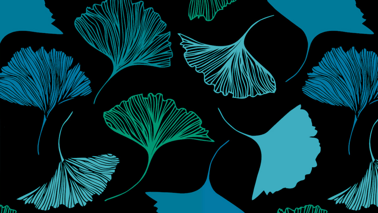 Amoled, OLED, Ginkgo Magique, Ginkgo, Azure. Wallpaper in 1280x720 Resolution