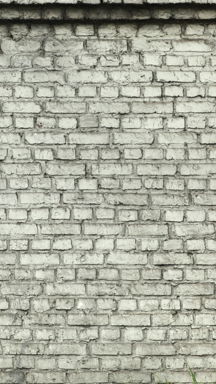 Pared de Ladrillo Blanco y Marrón. Wallpaper in 750x1334 Resolution