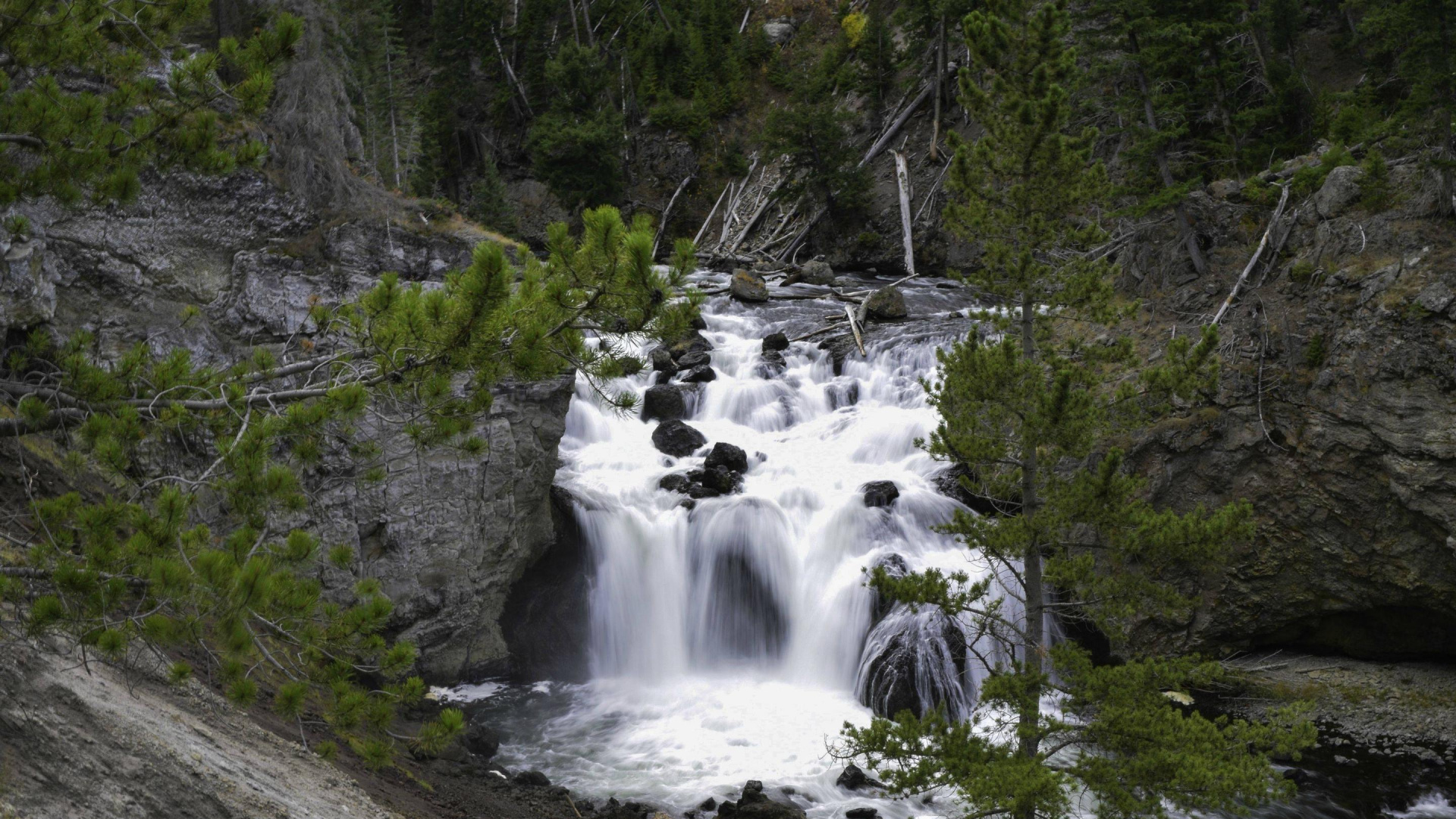 Photographie en Accéléré Des Chutes D'eau. Wallpaper in 1920x1080 Resolution