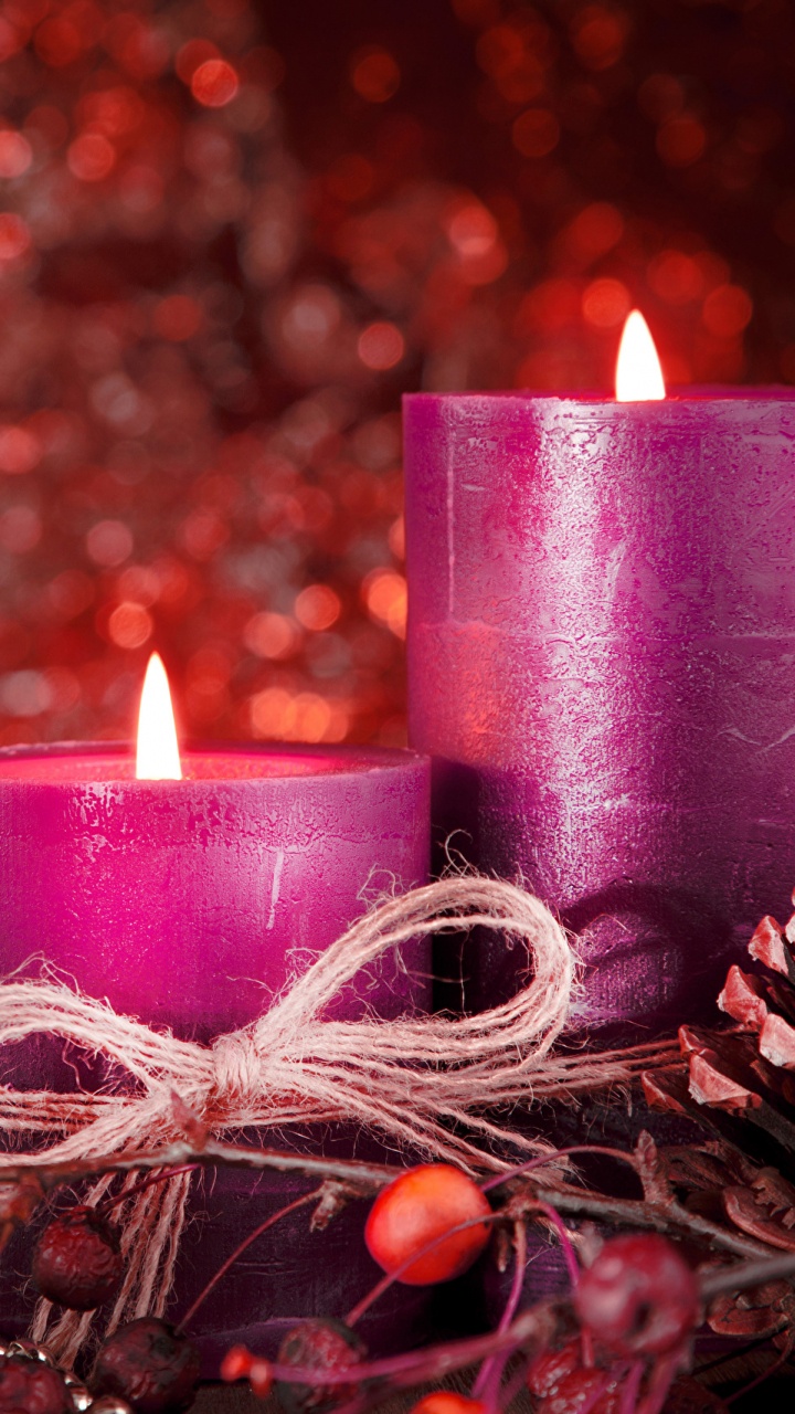 Le Jour De Noël, Nouvelle Année, Ornement de Noël, Éclairage, Bougie. Wallpaper in 720x1280 Resolution