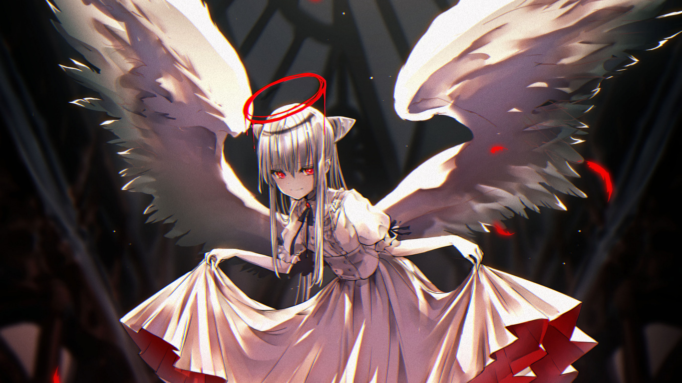 Cartoon, Art, Créature Surnaturelle, Aile, Obscurité. Wallpaper in 1366x768 Resolution