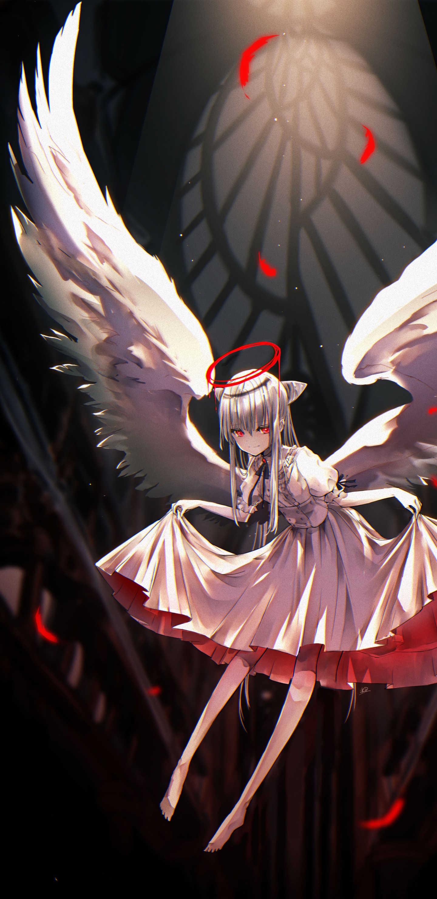 Cartoon, Art, Créature Surnaturelle, Aile, Obscurité. Wallpaper in 1440x2960 Resolution