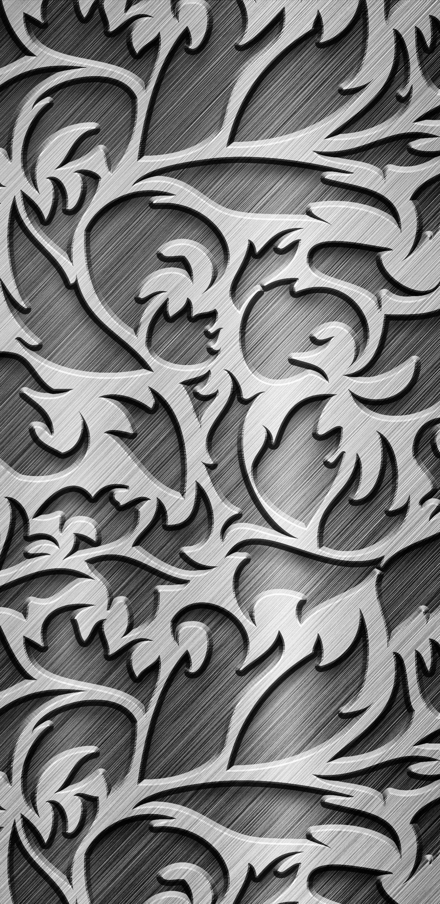 Black and White Zebra Pattern. Wallpaper in 1440x2960 Resolution
