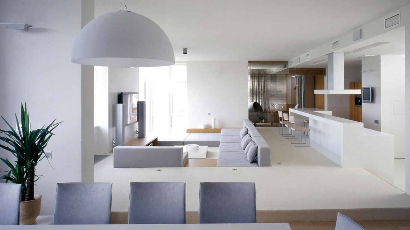 客厅, 家具, 室内设计, 天花板, 建筑 壁纸 1366x768 允许