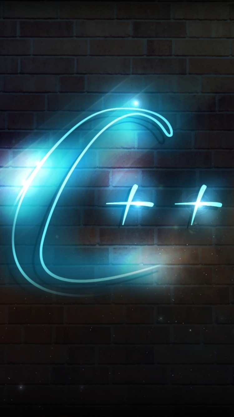 Blue Light on Black Brick Wall. Wallpaper in 750x1334 Resolution