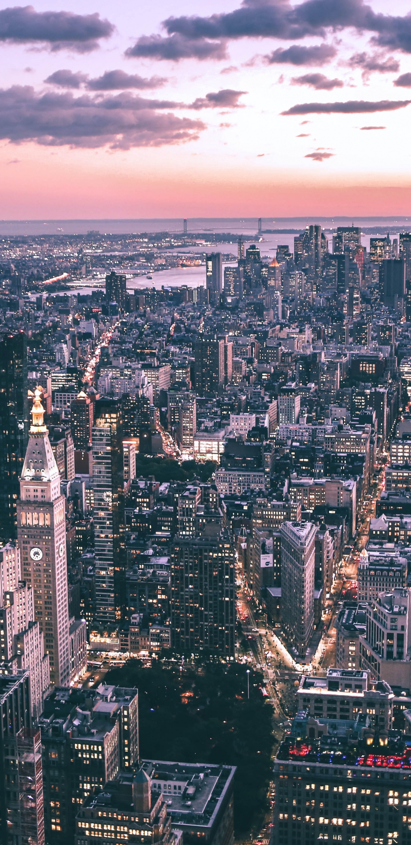 New York City, New York, Bitcoin, Cloud, Gebäude. Wallpaper in 1440x2960 Resolution