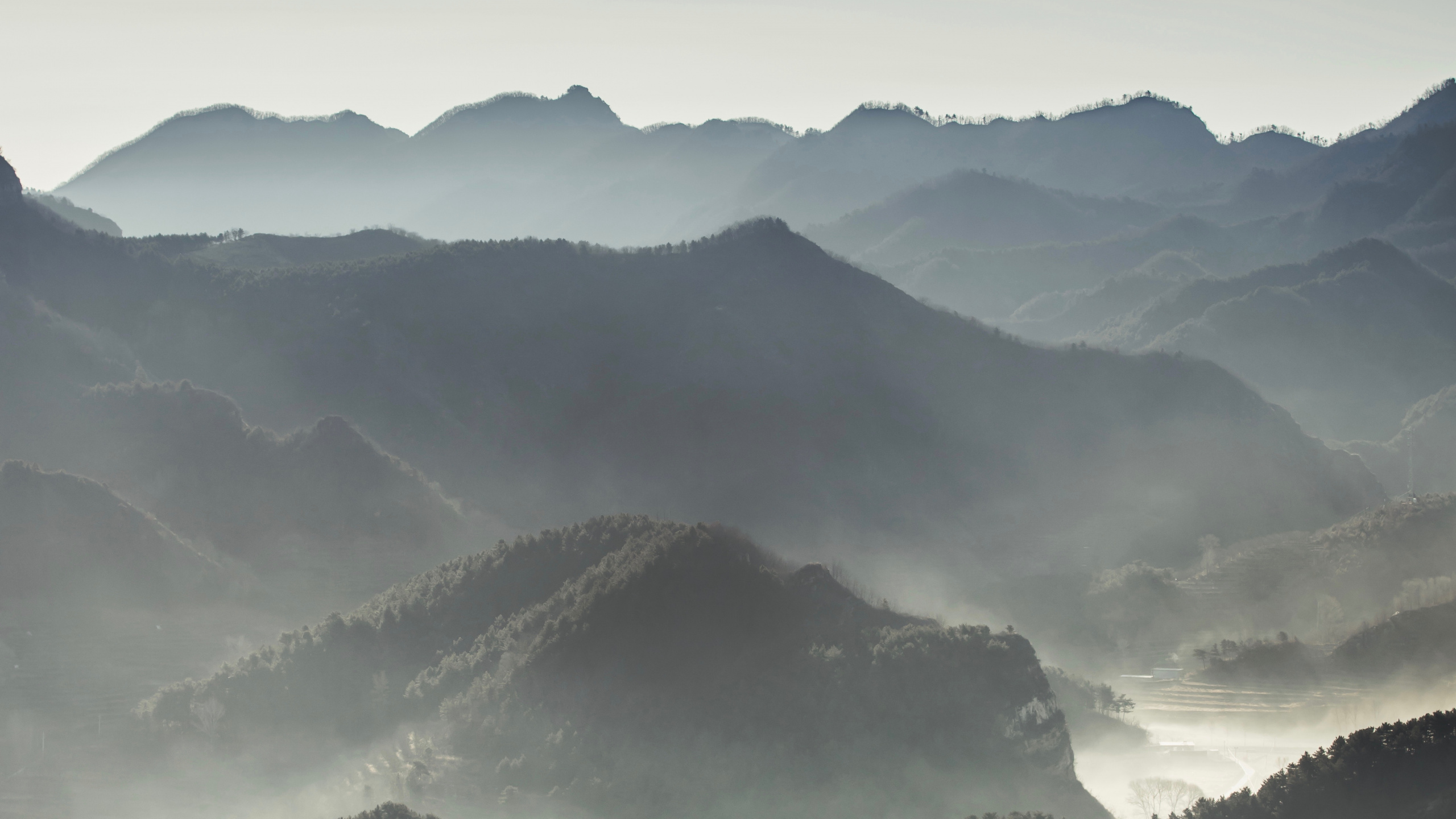 Bergkette, Alpen, Hochland, Bergigen Landschaftsformen, Cloud. Wallpaper in 2560x1440 Resolution