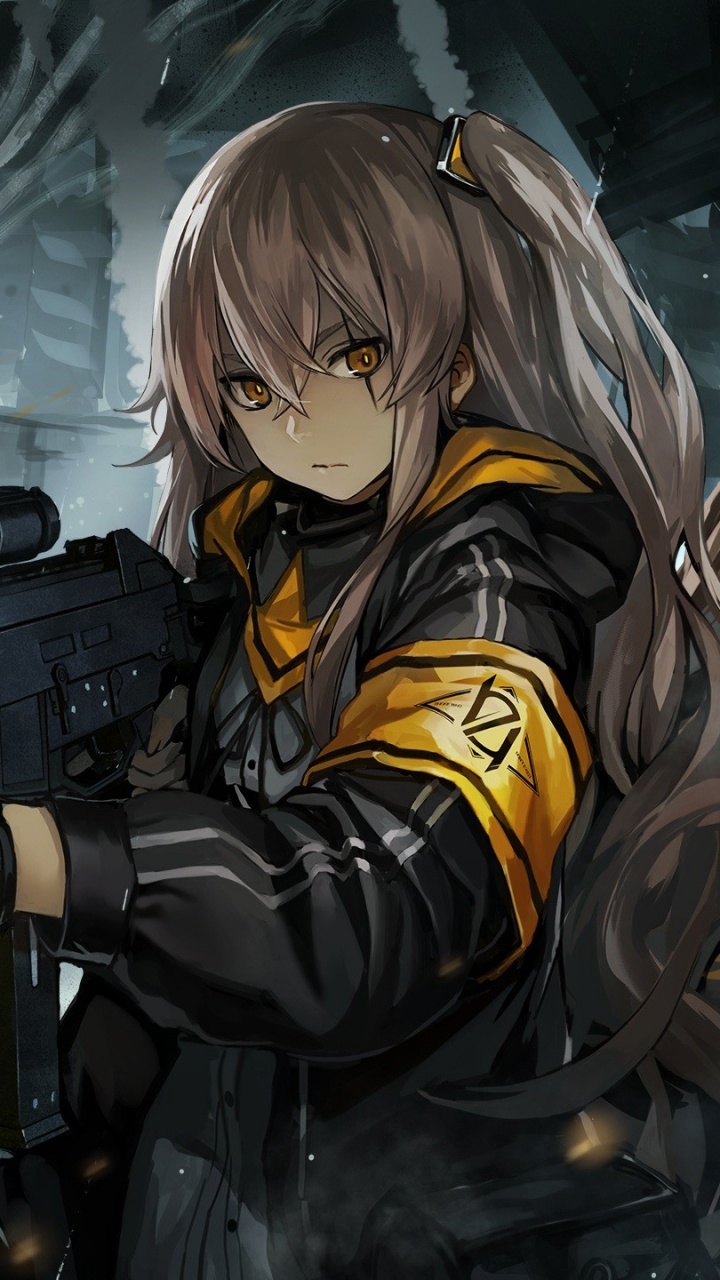Personnage D'anime Masculin Aux Cheveux Blonds Tenant un Fusil. Wallpaper in 720x1280 Resolution