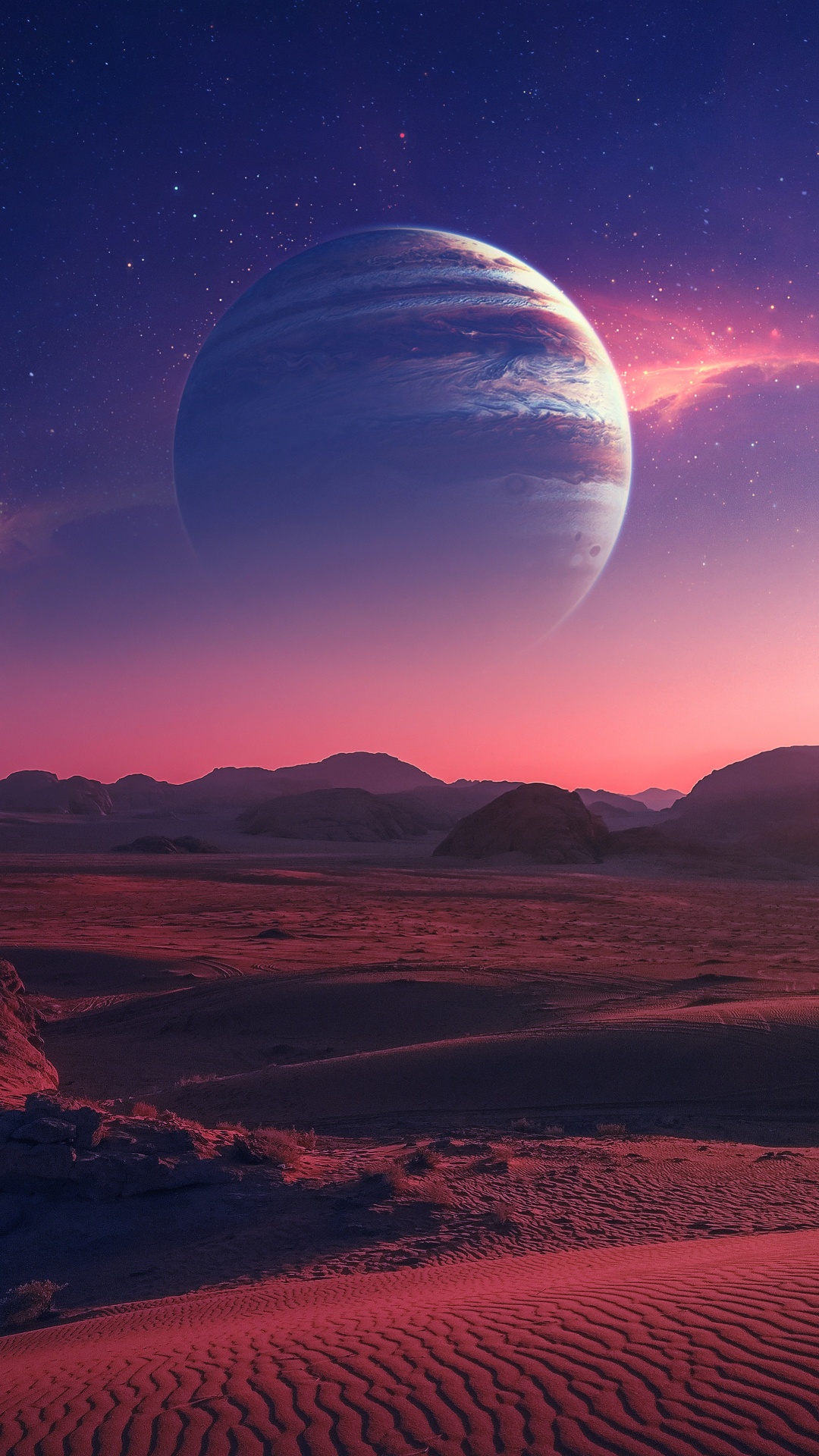 Desert Planet, Earth, Planet, Space, Nature. Wallpaper in 1080x1920 Resolution