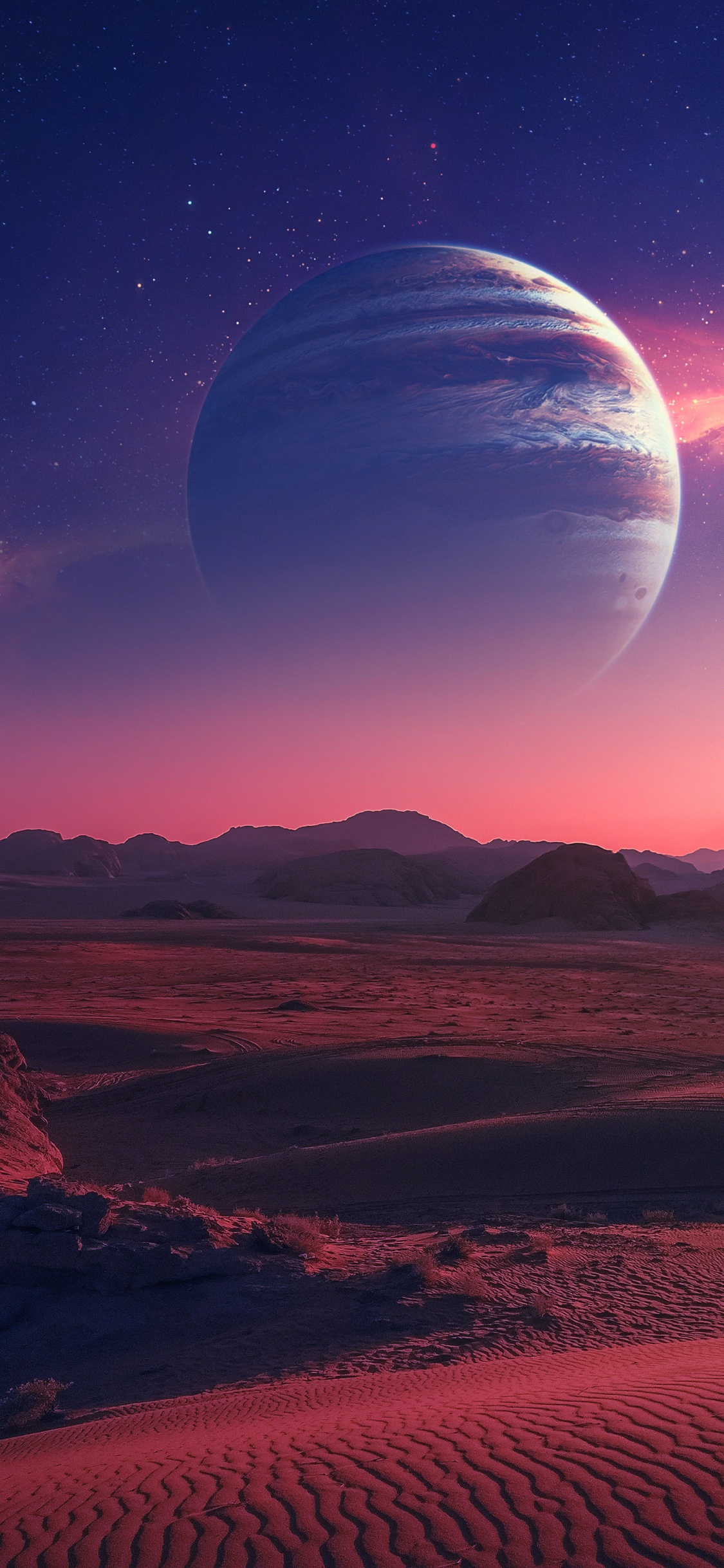 Desert Planet, Earth, Planet, Space, Nature. Wallpaper in 1125x2436 Resolution