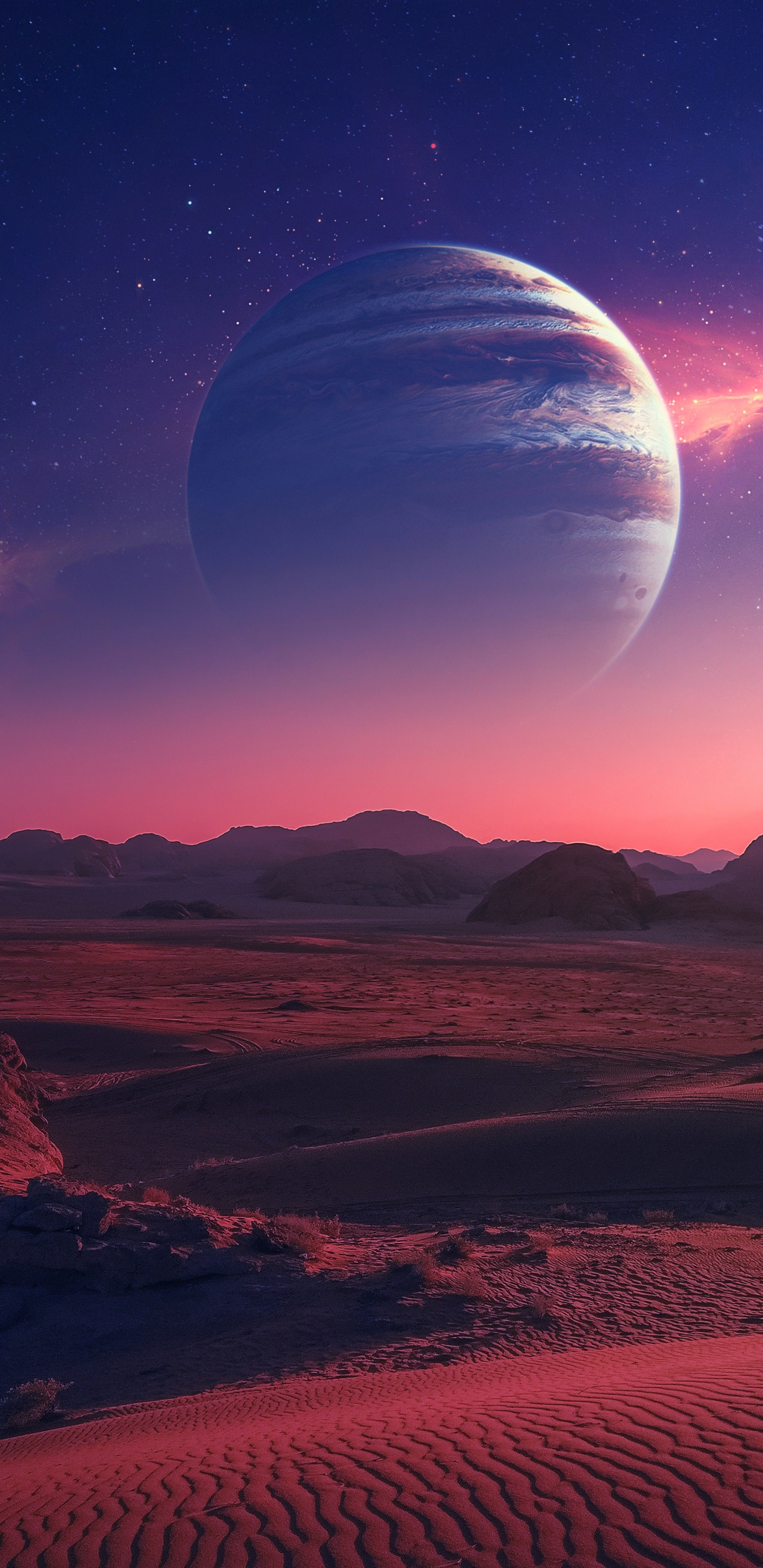 Desert Planet, Earth, Planet, Space, Nature. Wallpaper in 1440x2960 Resolution