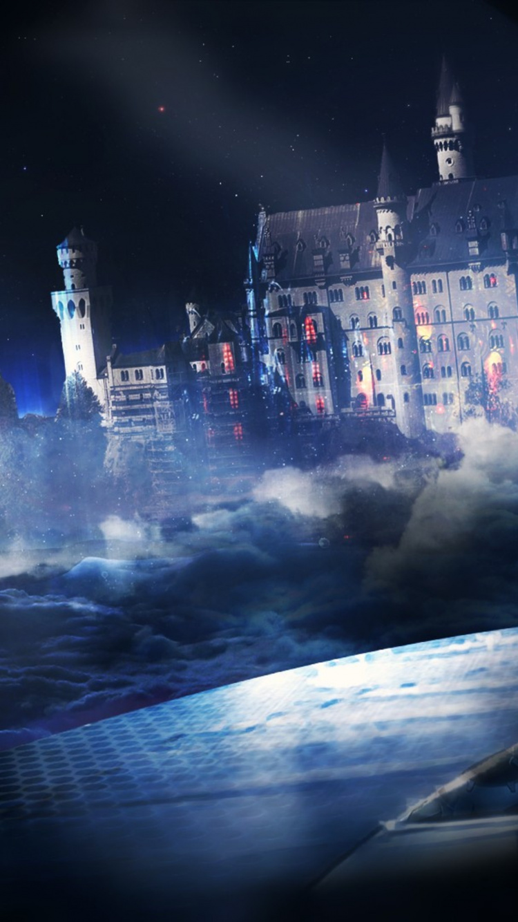 Voiture Blanche et Rouge Sur Route Pendant la Nuit. Wallpaper in 750x1334 Resolution