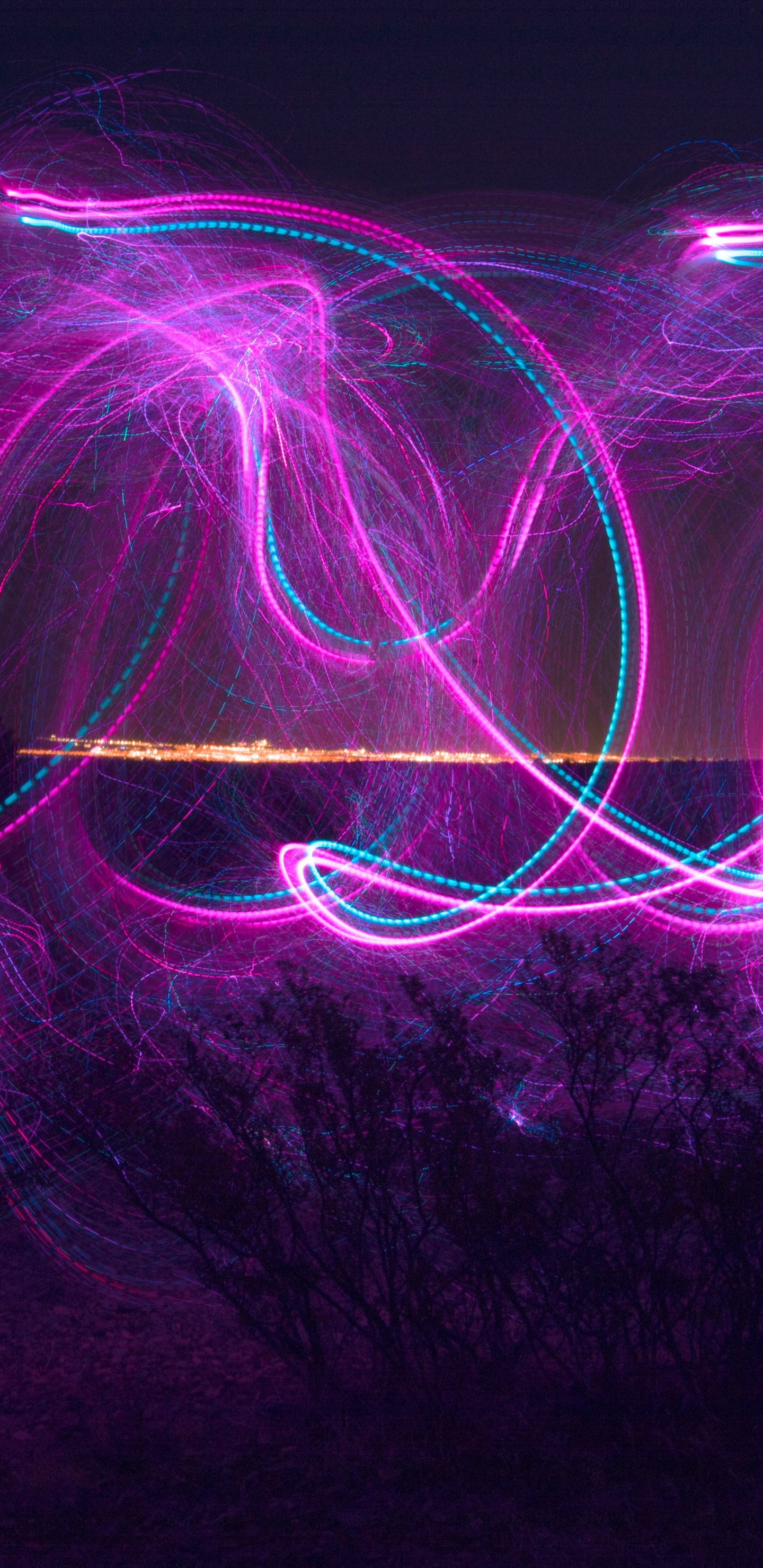 Stries Claires Bleues et Violettes. Wallpaper in 1440x2960 Resolution