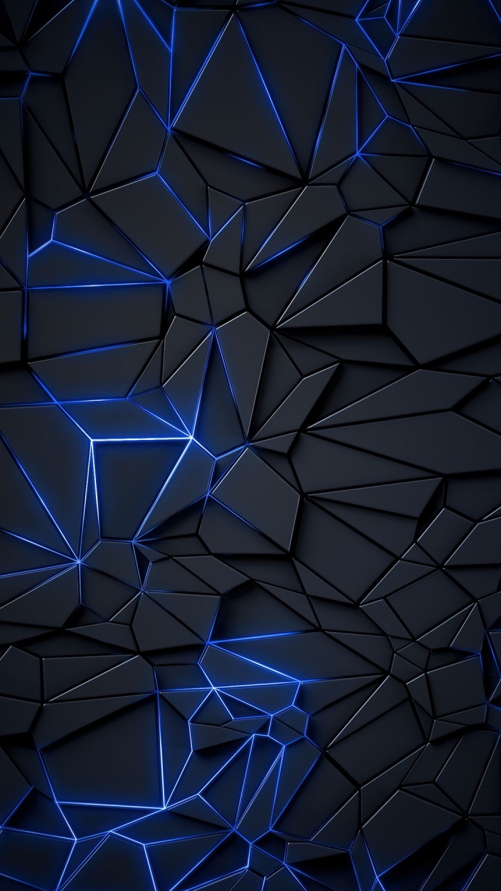 Blue, Triangle, Line, Art, Material Property. Wallpaper in 720x1280 Resolution