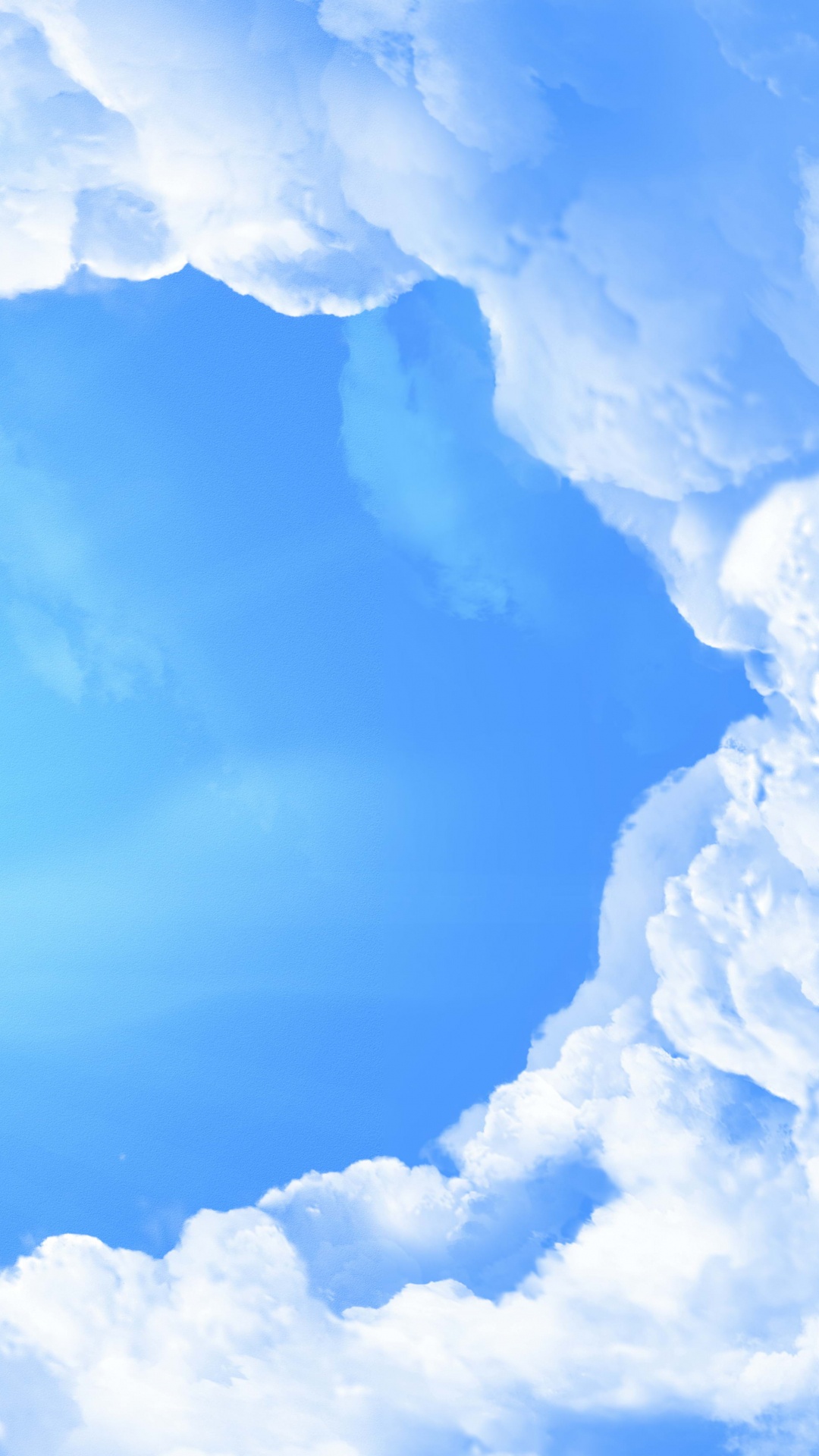 White Clouds and Blue Sky During Daytime. Wallpaper in 1080x1920 Resolution