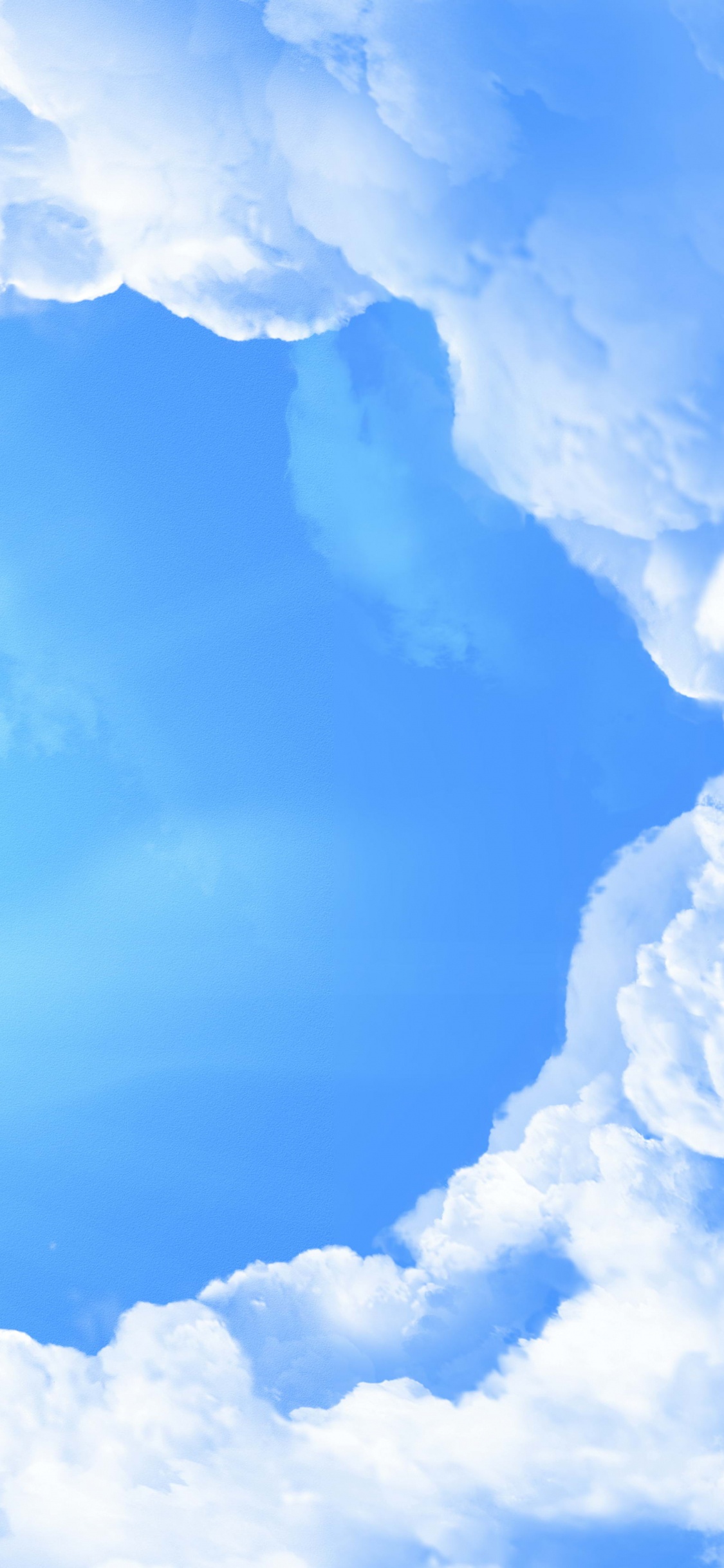 Nubes Blancas y Cielo Azul Durante el Día. Wallpaper in 1125x2436 Resolution