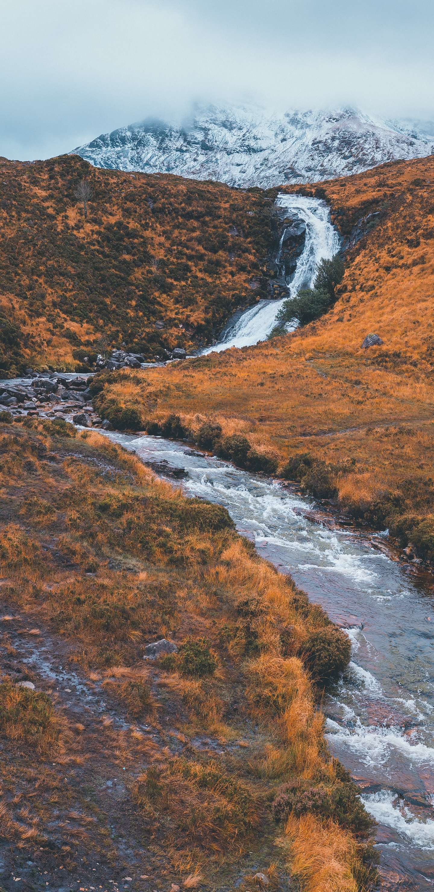Skye, Highland, Nature, Mountainous Landforms, Water. Wallpaper in 1440x2960 Resolution
