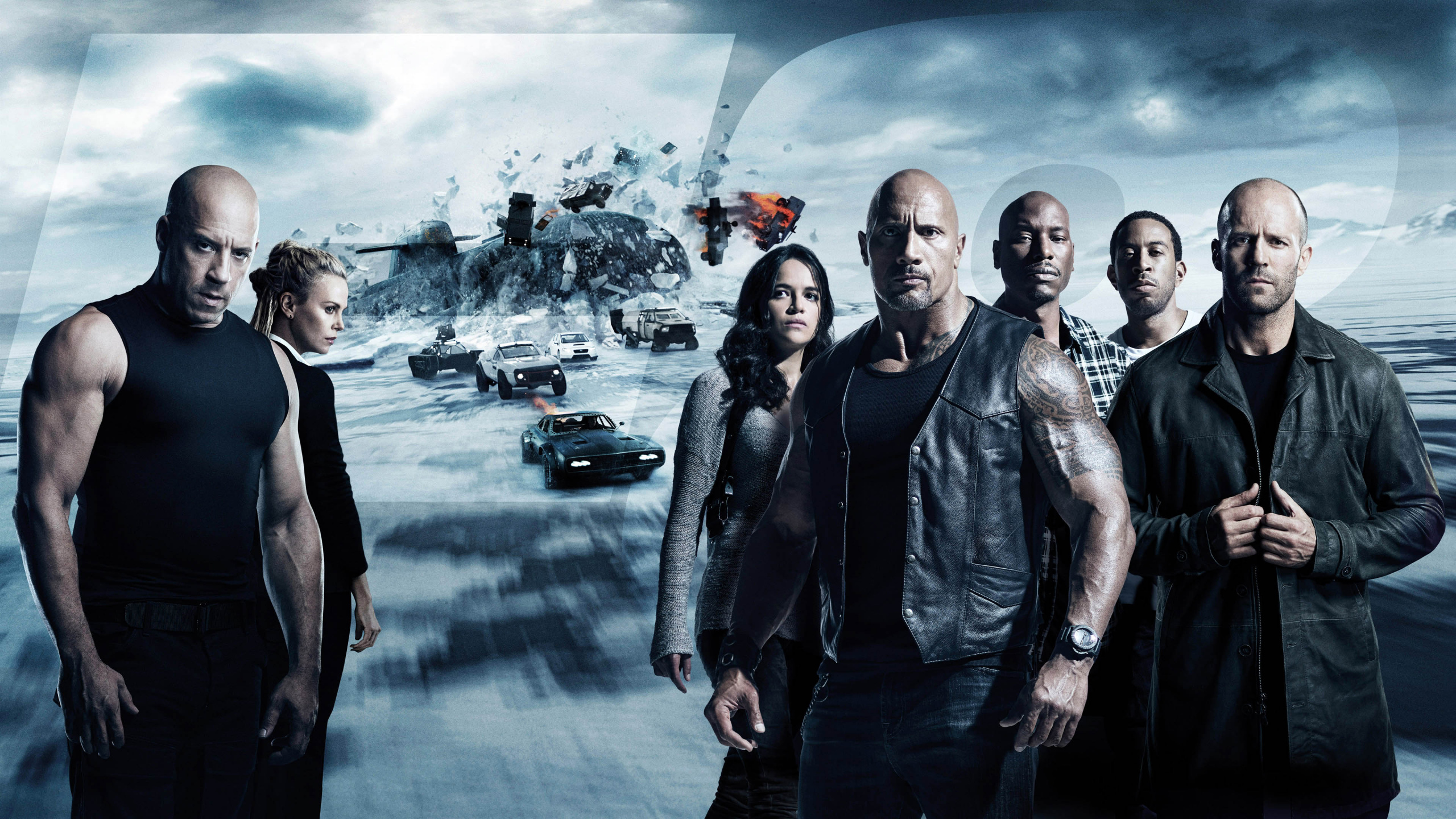 德韦恩*约翰逊, Vin Diesel, 速度激情, 速度与激情, 7愤怒 壁纸 2560x1440 允许