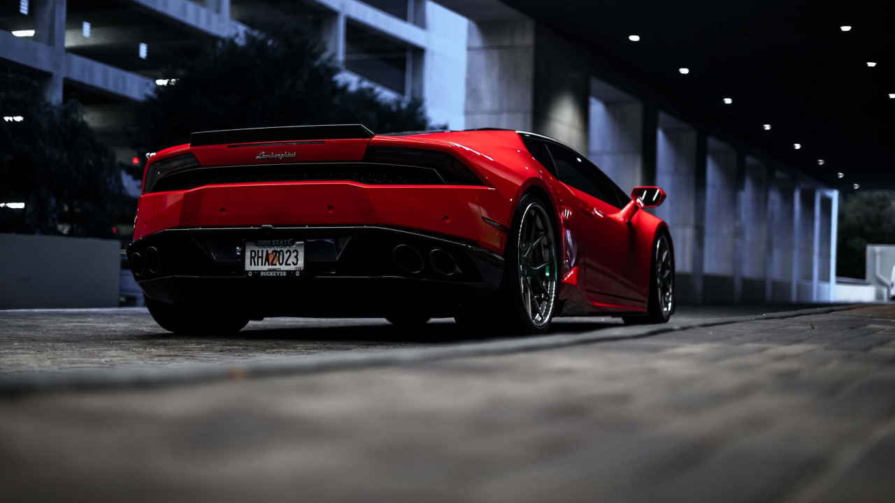 Ferrari Rojo 458 Italia en la Carretera. Wallpaper in 1280x720 Resolution