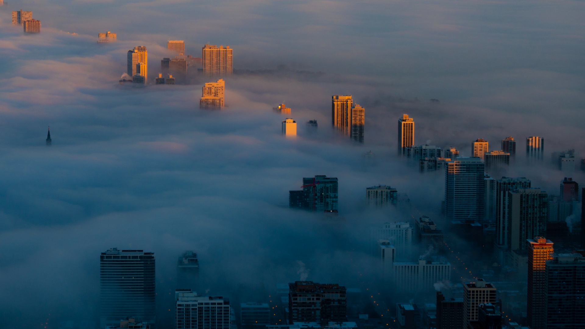 Aerial View of City Buildings During Daytime. Wallpaper in 1920x1080 Resolution