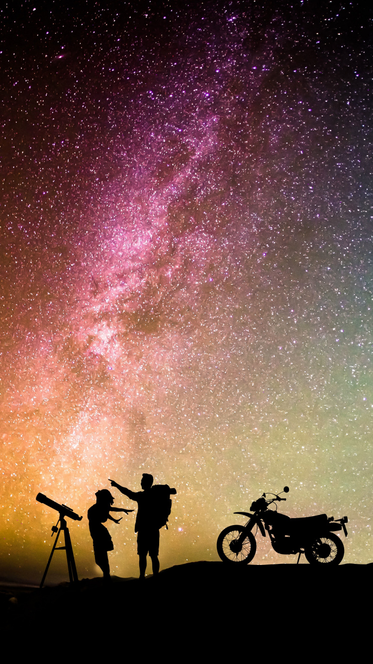 Night, Astronomical Object, Astronomy, Atmosphere, Constellation. Wallpaper in 750x1334 Resolution