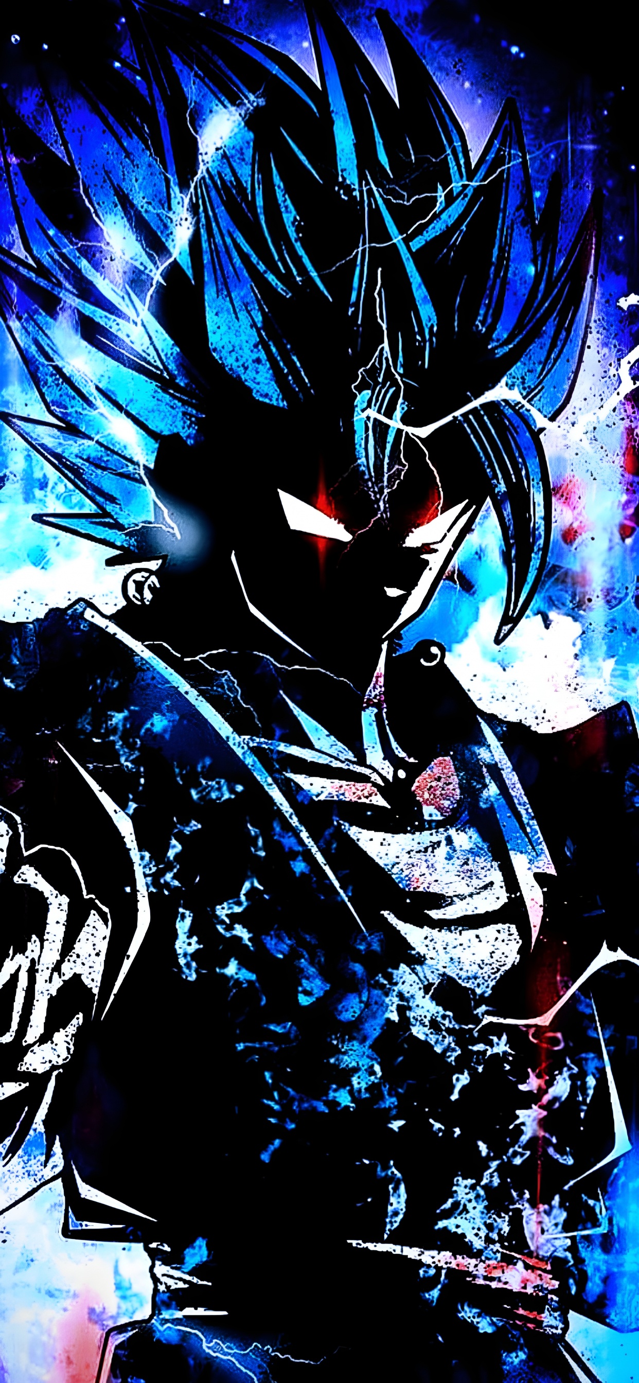 Anime, Goku Ultra Instinct, Goku, Zamasu, Gogeta. Wallpaper in 1242x2688 Resolution