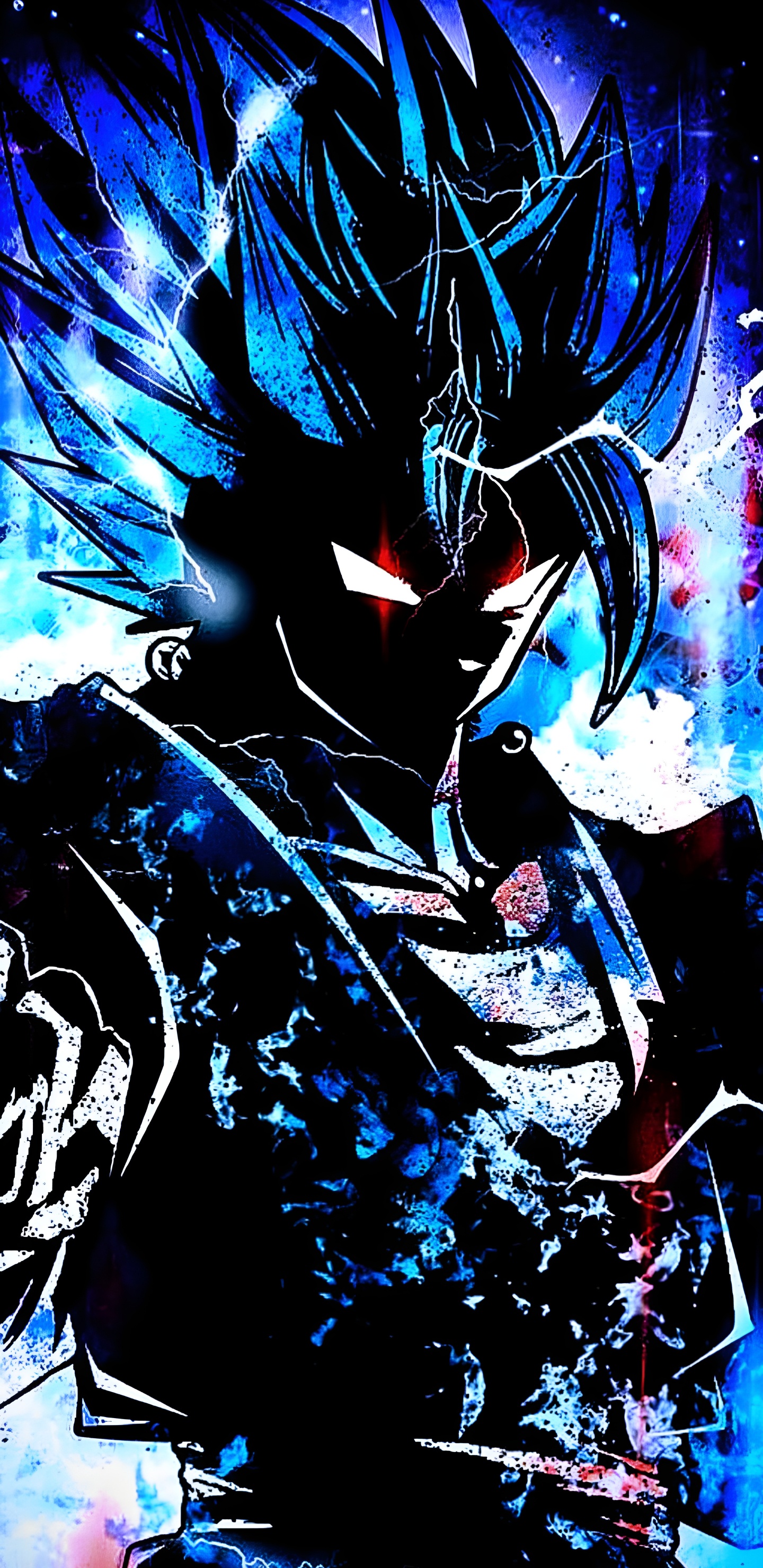 Anime, Goku Ultra Instinkt, Son-goku, Zamasu, Gogeta. Wallpaper in 1440x2960 Resolution