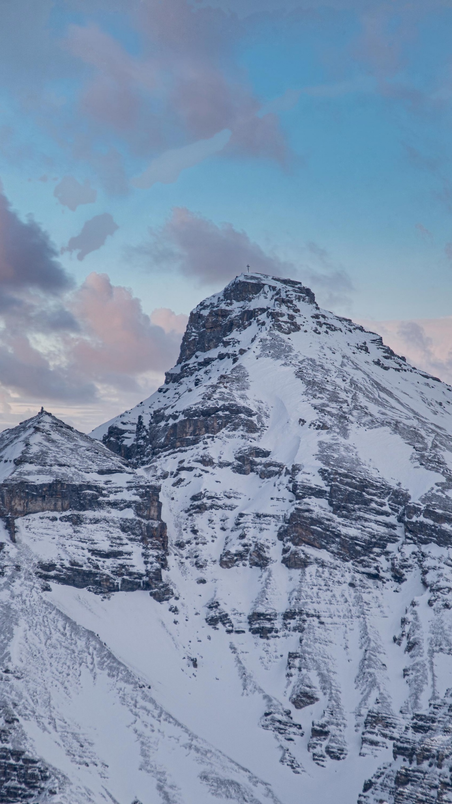 Mountain, Mountain Range, Alps, Summit, Mountainous Landforms. Wallpaper in 1440x2560 Resolution