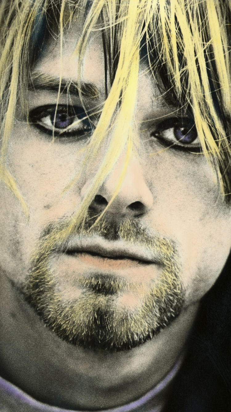 Nirvana, Les Poils du Visage, L'homme, Seattle, Portrait. Wallpaper in 750x1334 Resolution