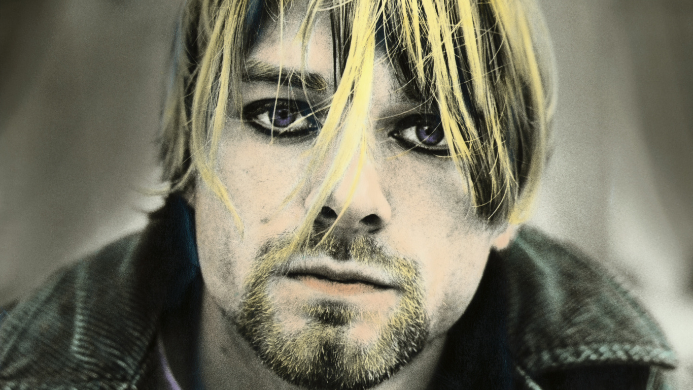 Nirwana, Gesichtsbehaarung, Auge, Seattle, Portrait. Wallpaper in 1366x768 Resolution