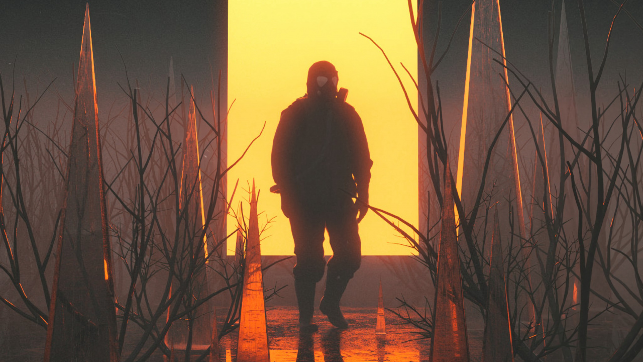 Hombre de Chaqueta Negra de Pie Sobre un Suelo Cubierto de Nieve Durante el Día. Wallpaper in 1280x720 Resolution