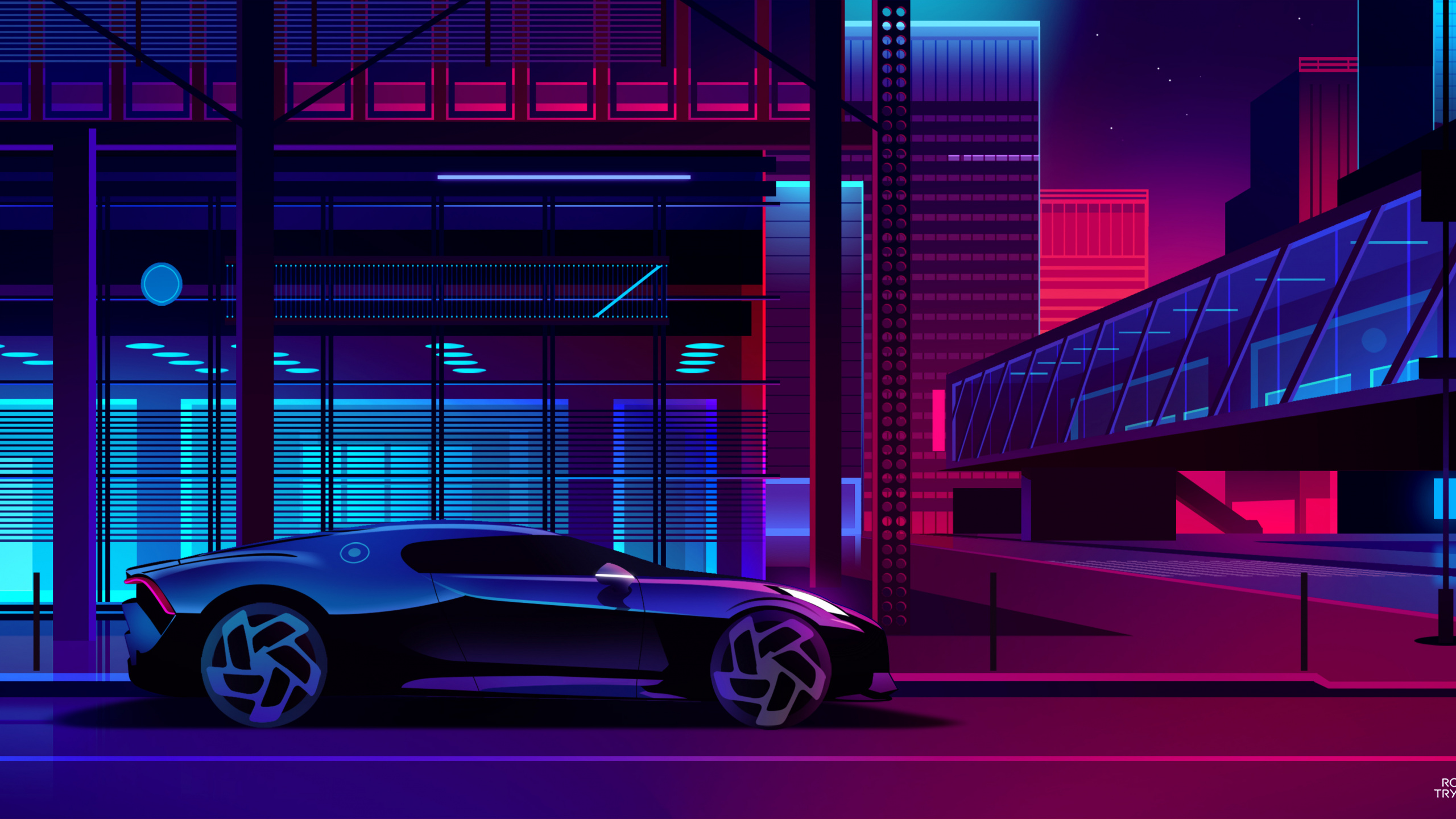 Grey Porsche 911 Parked in Front of Blue Building. Wallpaper in 2560x1440 Resolution