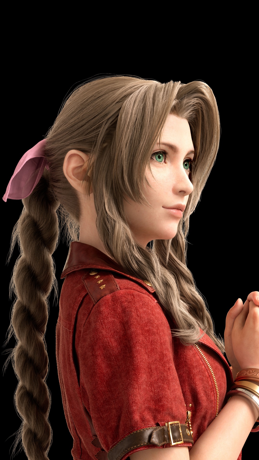 Final Fantasy VII-Remake, Aerith Gainsborough, Cloud Strife, Tifa Lockhart, Barret Wallace. Wallpaper in 1080x1920 Resolution