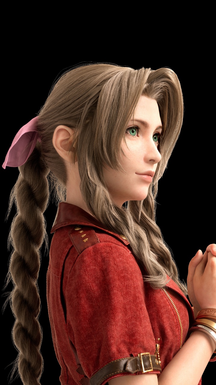 Final Fantasy VII-Remake, Aerith Gainsborough, Cloud Strife, Tifa Lockhart, Barret Wallace. Wallpaper in 720x1280 Resolution