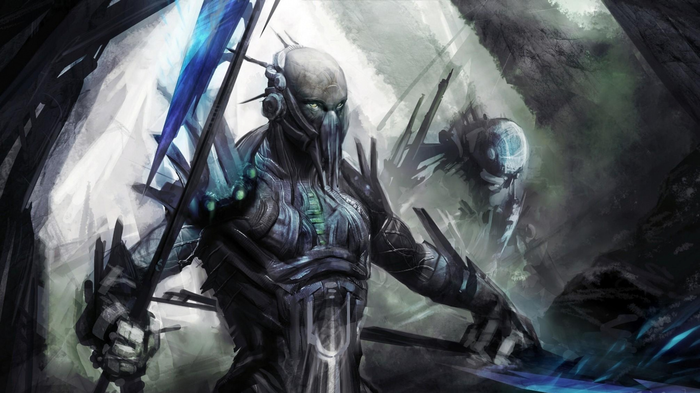 Mann im Schwarzen Anzug Mit Schwarzem Gewehr. Wallpaper in 1366x768 Resolution