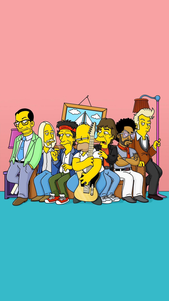 Elvis Costello Simpsons, Homer Simpson, How i Spent my Strummer Vacation, The Simpsons - Season 14, Wikisimpsons. Wallpaper in 720x1280 Resolution