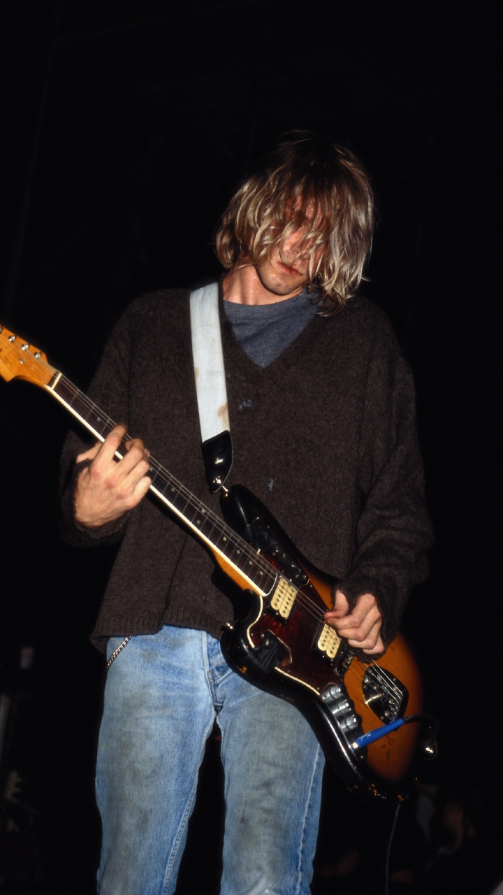 Nirvana, Live, Musician, Guitar, Musical Instrument. Wallpaper in 720x1280 Resolution