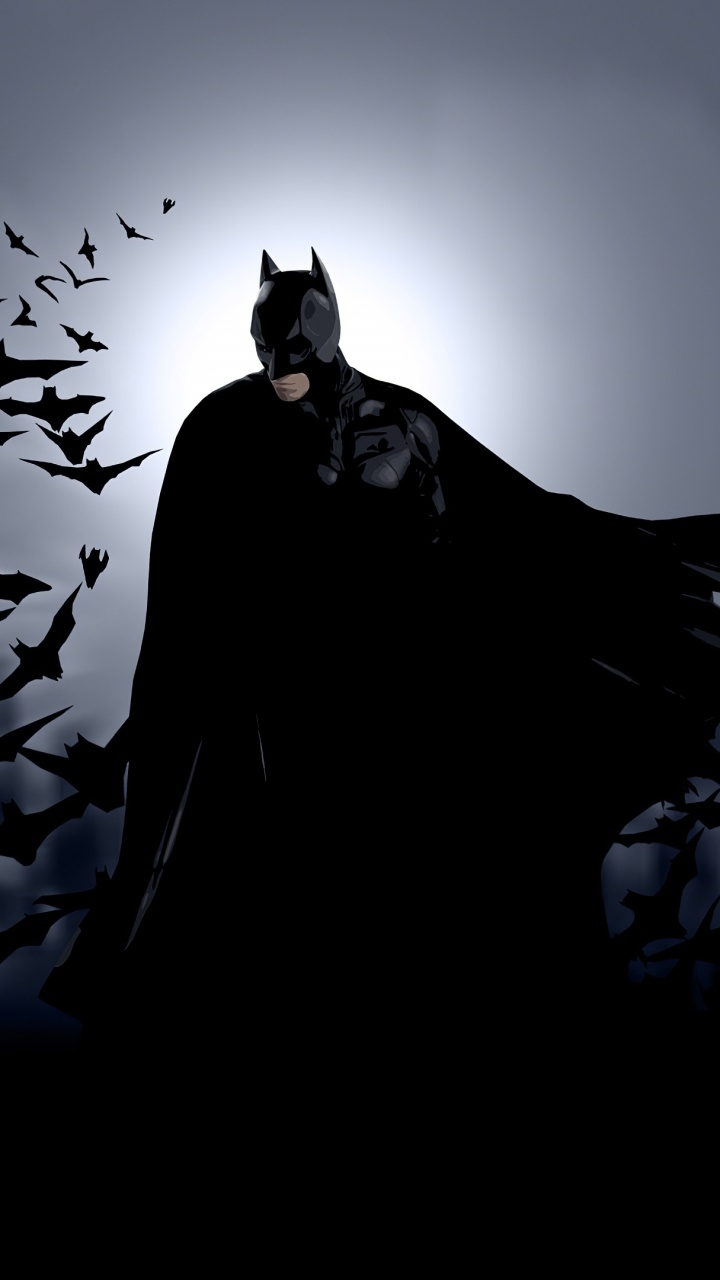 Man in Black Coat Standing in Front of Black Birds. Wallpaper in 720x1280 Resolution