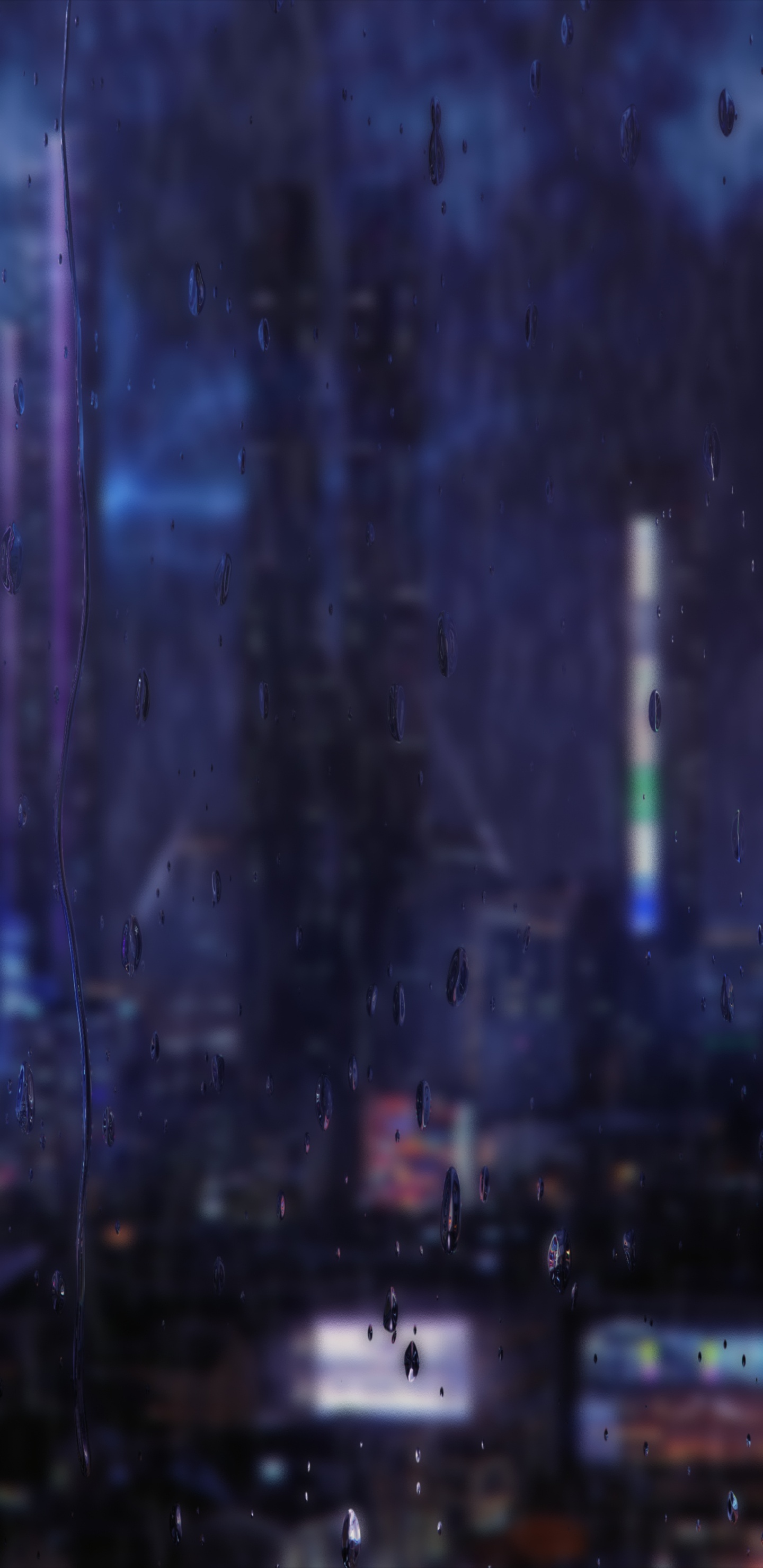 科学, 紫色的, 和阴影的色彩, 午夜, 城市 壁纸 1440x2960 允许